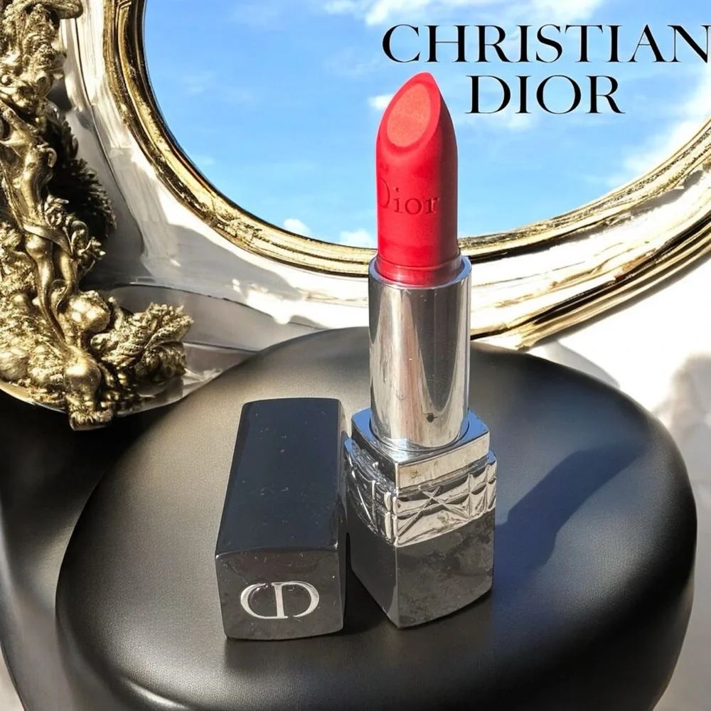 DIOR Ombré Double Rouge Matte Metal Red (999) Lipstick (Ombré Matte/Metal). NIB